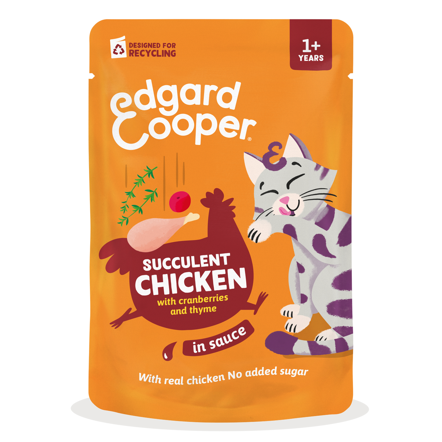 Edgar & Cooper Pollo en Salsa 85g comida húmeda para gatos