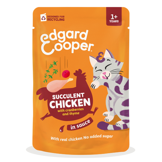 Edgar & Cooper Pollo en Salsa 85g comida húmeda para gatos