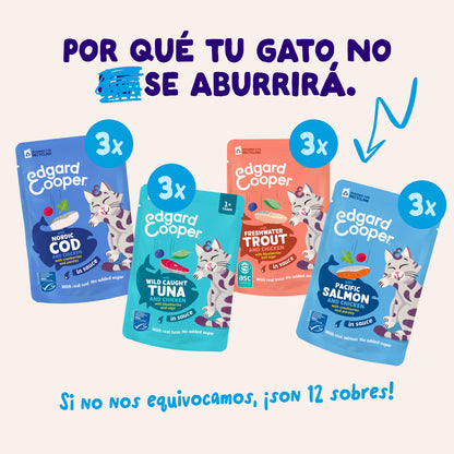 Edgar & Cooper multipack pescado en salsa para gatos