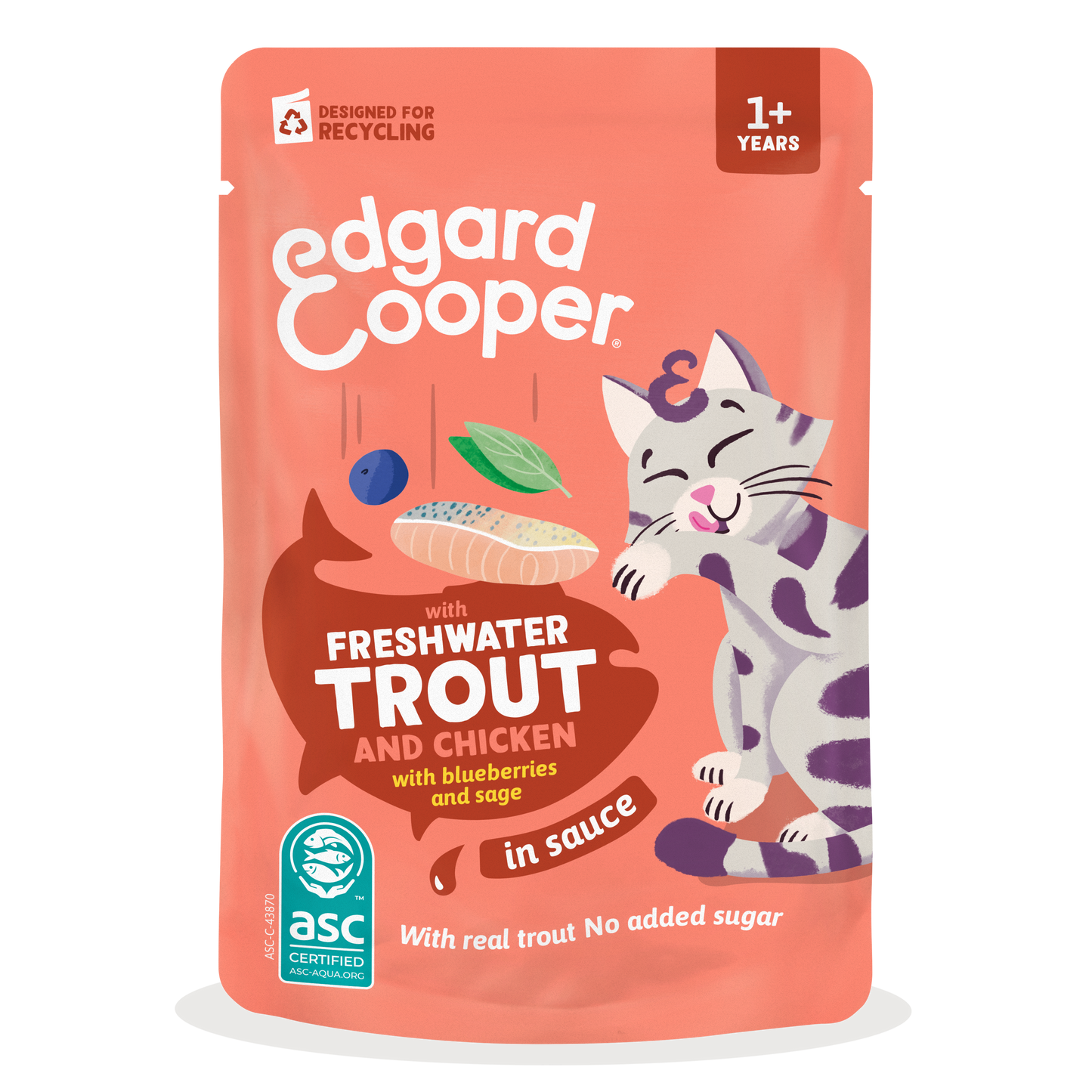 Edgard & Cooper Trucha y Pollo en Salsa para gatos 85 g