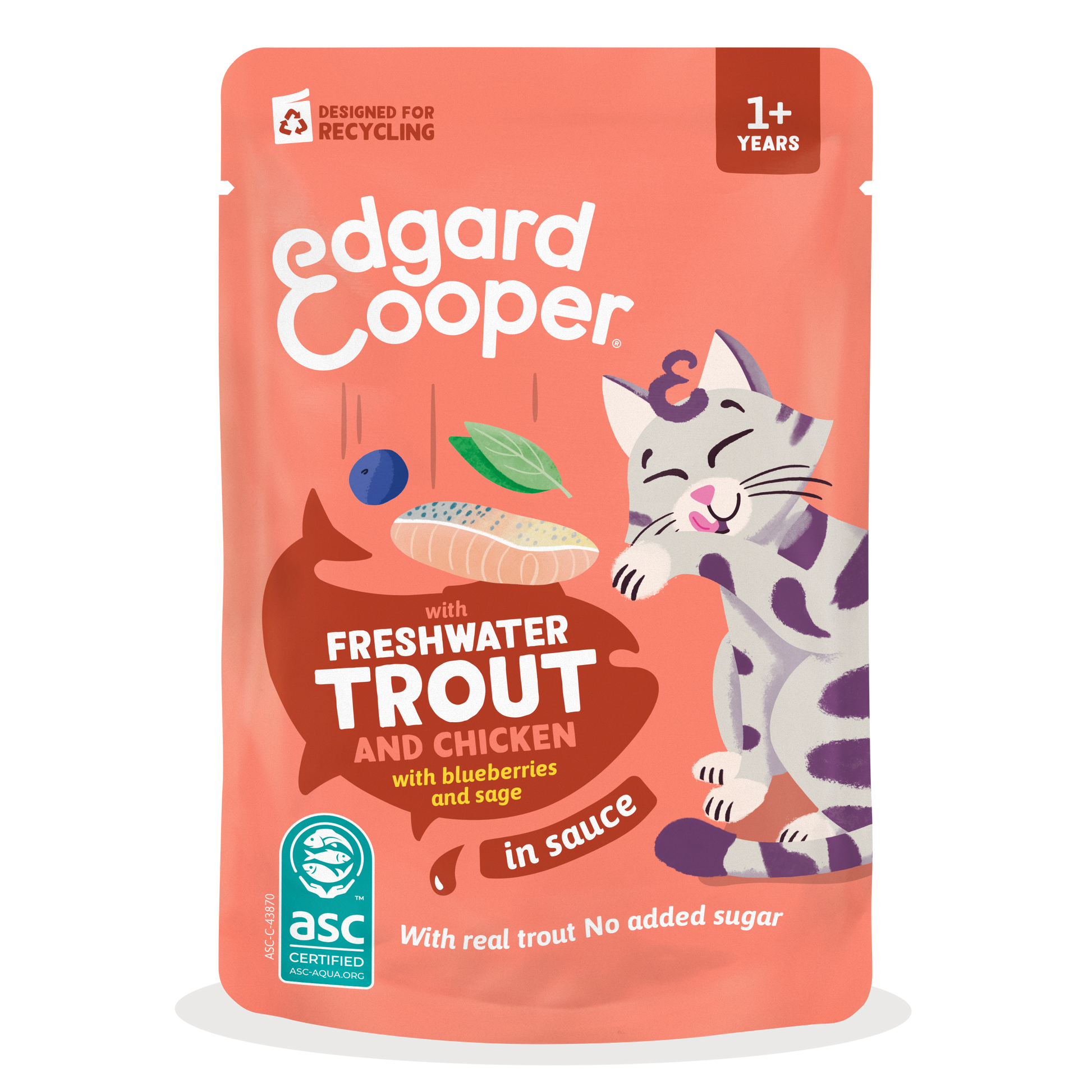 Edgard & Cooper Trucha y Pollo en Salsa para gatos 85 g