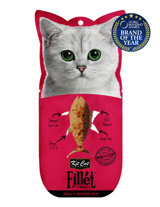 Kit Cat | Fillet Fresh - Lomo de Atún y Pescado Ahumado (30g)