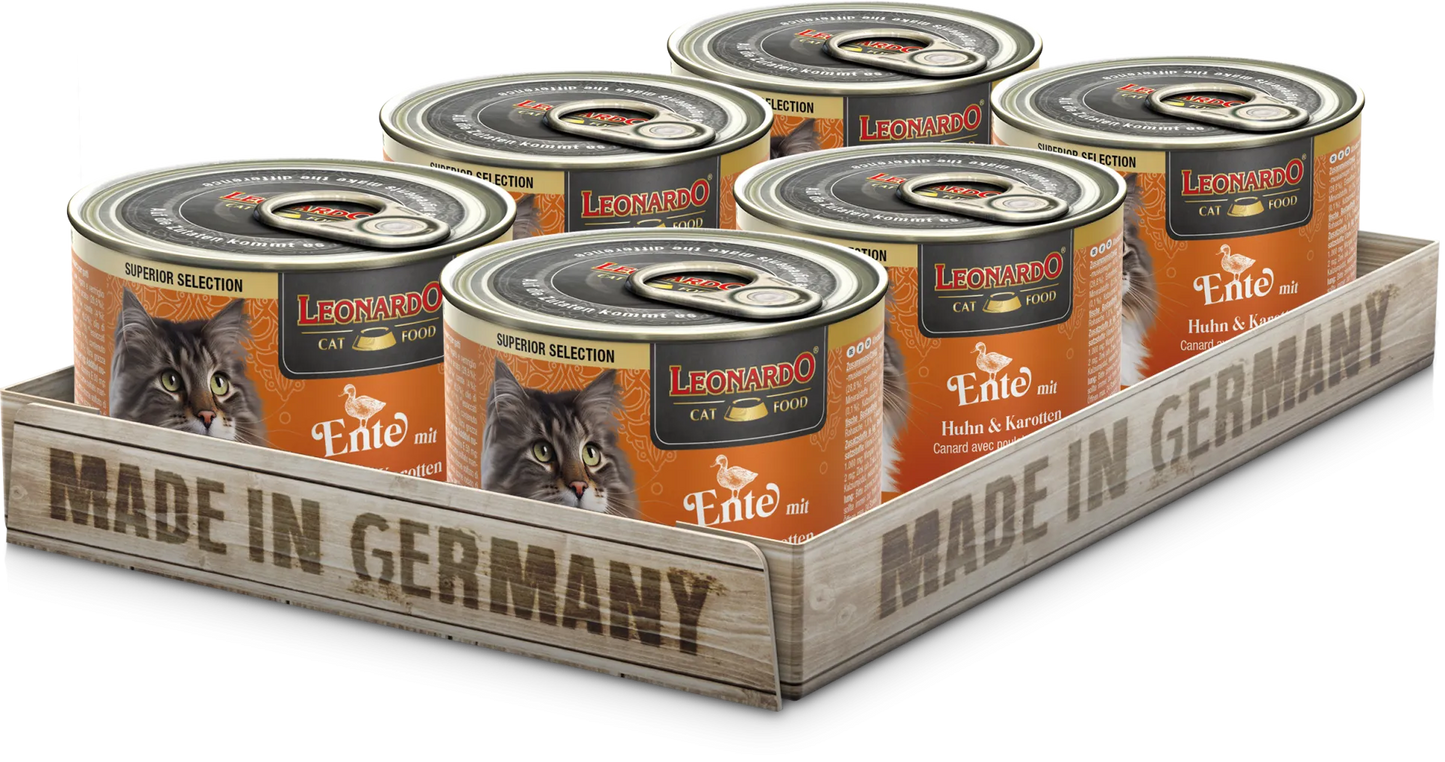 Leonardo | Pato con pollo y zanahoria (6x200g)