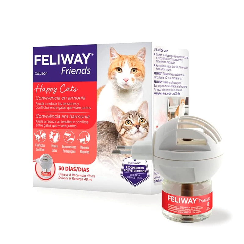 Feliway Friends difusor con recambio 48ml para convivencia entre gatos