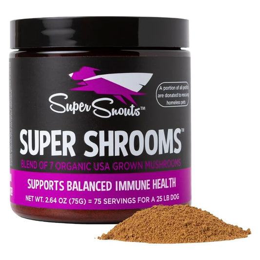 Firm Up Super Shrooms suplemento natural de hongos para perros y gatos