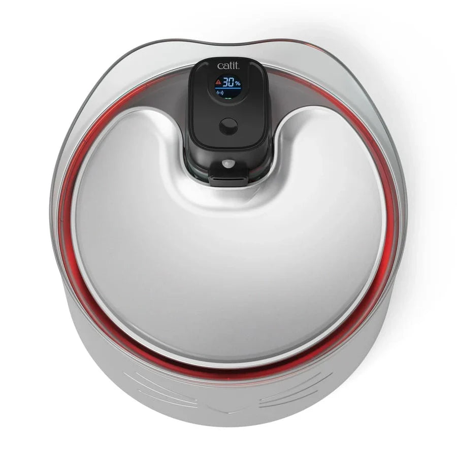 Fuente automática para gatos Catit PIXI con luz nocturna y control digital