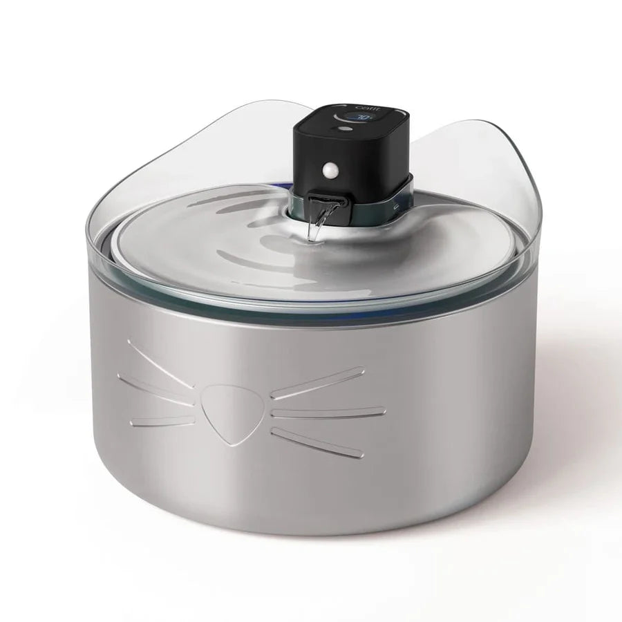 Fuente para gatos Catit PIXI inalámbrica con depósito de 5 litros y filtración de agua