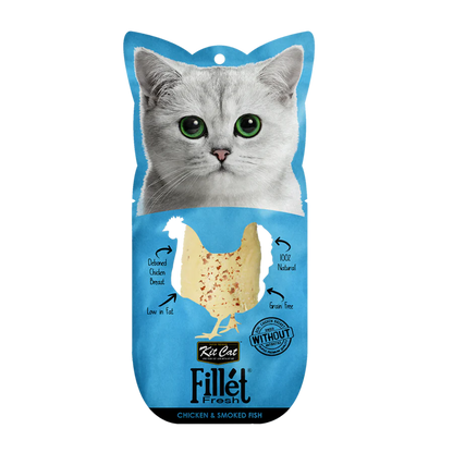 Kit Cat | Fillet Fresh - Pollo con pescado ahumado (30g)