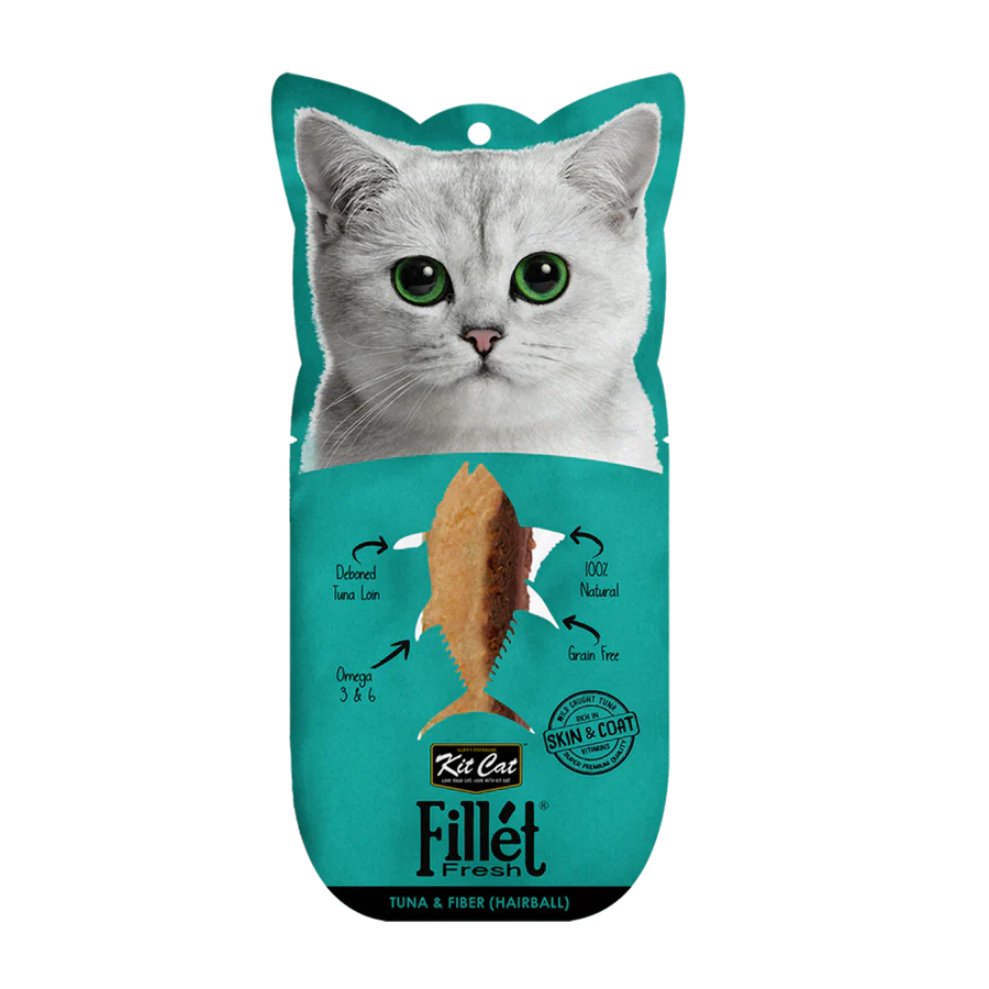 Kit Cat | Fillet Fresh - Lomo de Atún y Fibra (Anti hairball)