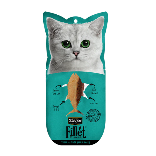 Kit Cat | Fillet Fresh - Lomo de Atún y Fibra (Anti hairball)