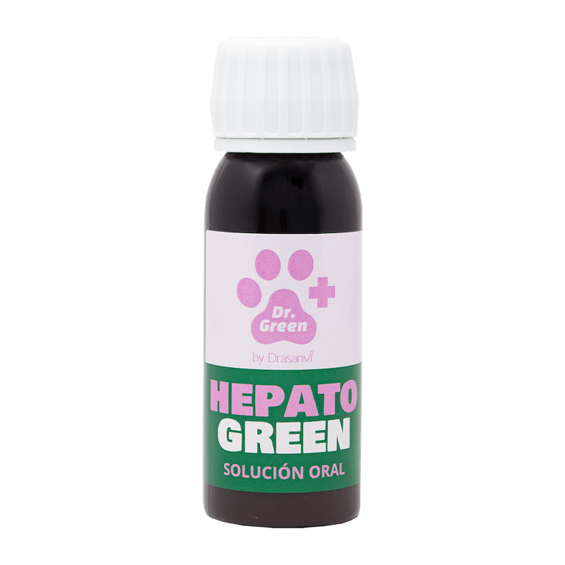 HepatoGreen 50 ml con jeringa dosificadora apoyo hígado perros y gatos