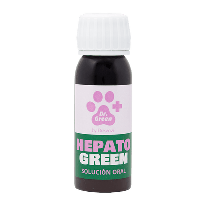 HepatoGreen 50 ml con jeringa dosificadora apoyo hígado perros y gatos