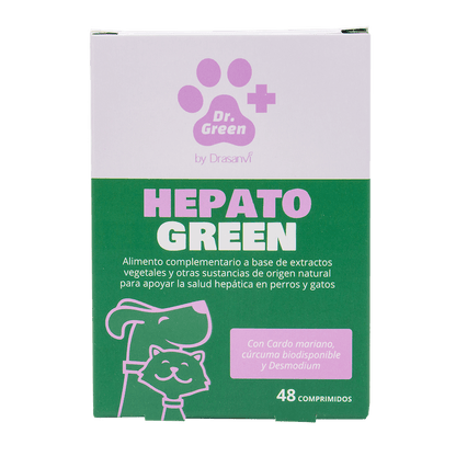 HepatoGreen comprimidos Dr. Green suplemento natural para la salud hepática en perros y gatos