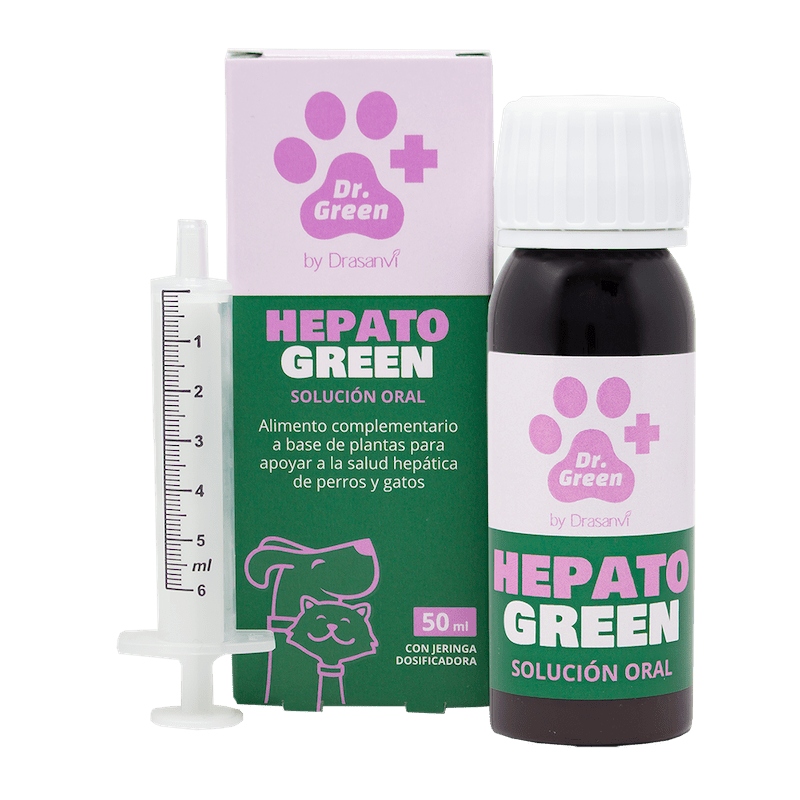 HepatoGreen solución oral Dr. Green suplemento hepático natural para perros y gatos