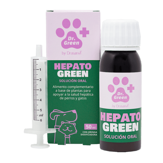 HepatoGreen solución oral Dr. Green suplemento hepático natural para perros y gatos
