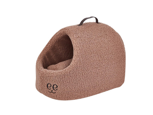 Iglú para gatos Freedog Teddy de tejido tipo borreguito ultrasuave