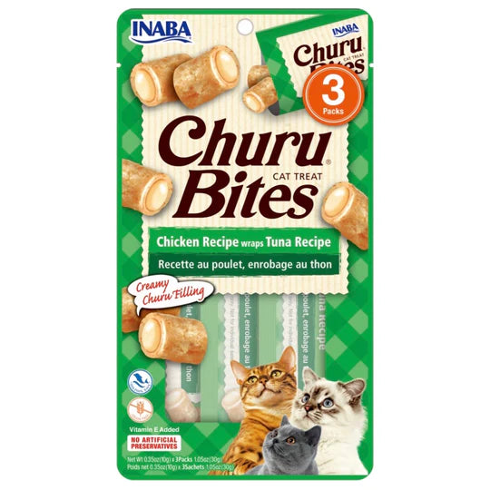 INABA | Churu Bites Atún para Gatos (3x10g)