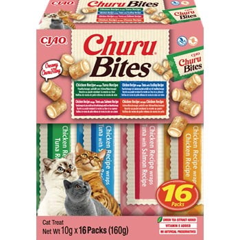 Inaba Churu Bites Variedades pack 16x10g para gatos