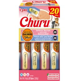 Inaba Churu Variedades de Salmón y Atún pack 20x14g para gatos