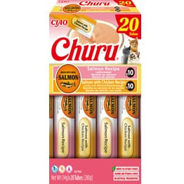 Inaba Churu Variedades de Salmón y Pollo pack 20x14g para gatos