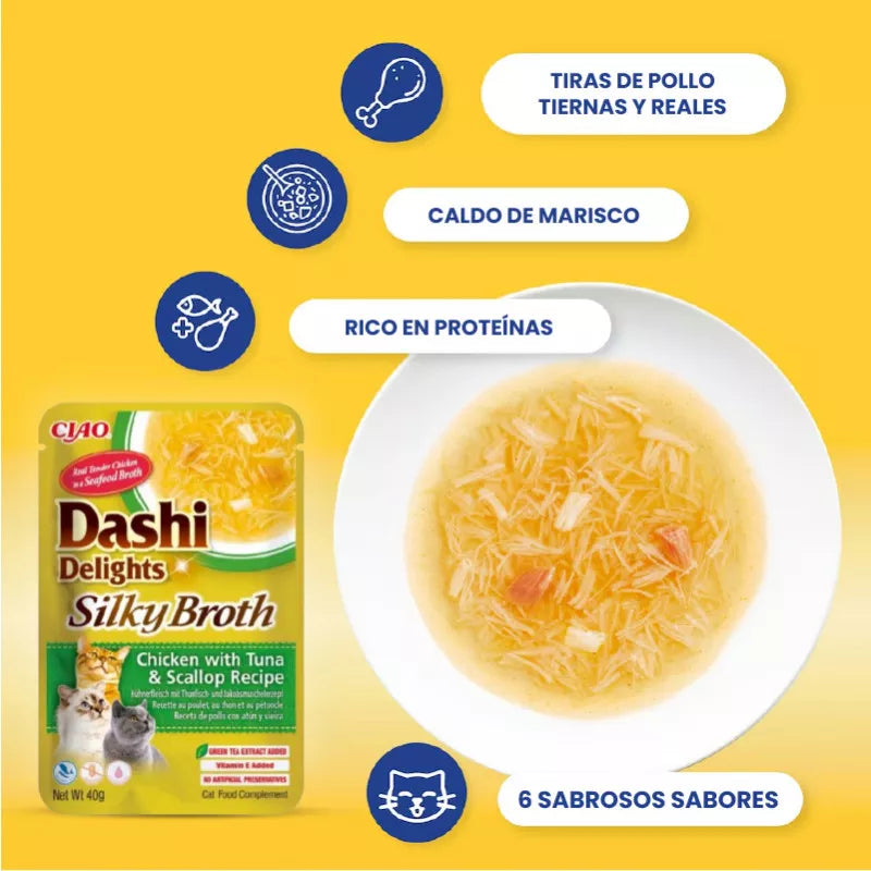 Inaba Dashi Silky Broth 40g para gatos