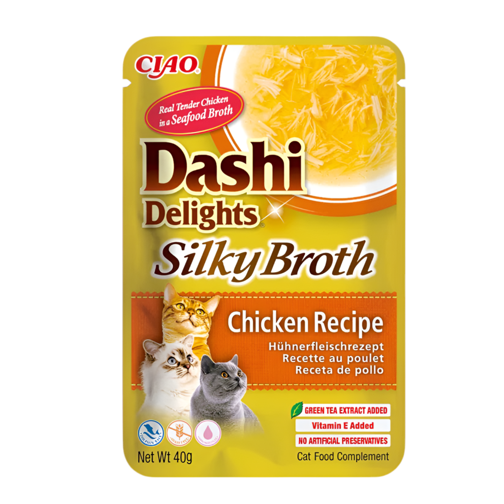 Inaba Dashi Silky Broth pollo 40g para gatos