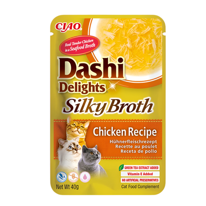 Inaba Dashi Silky Broth pollo 40g para gatos