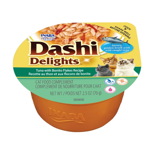 Inaba Dashi atún con copos de bonito 70 g sopa complementaria para gatos