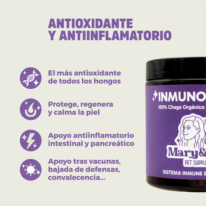 InmunoChaga Mary&Trufa suplemento inmunológico para perros y gatos