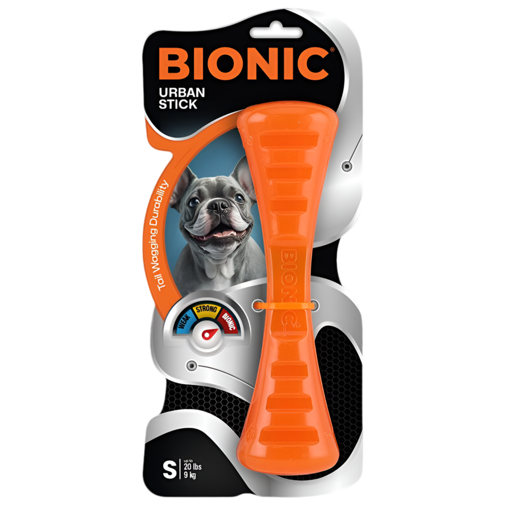Juguete BIONIC Urban Stick para perros de goma resistente