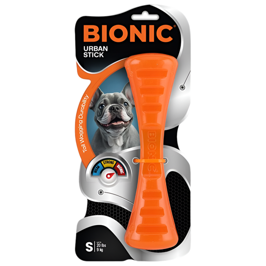 Juguete BIONIC Urban Stick para perros de goma resistente