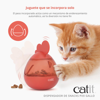 Juguete para gatos que libera comida con movimiento Catit PIXI