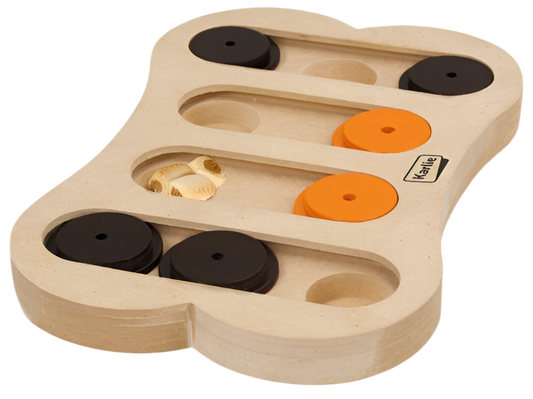 Karlie Apollo juguete de inteligencia de madera para perros y gatos