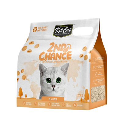 Kit Cat 2nd Chance arena vegetal de guisante y yuca 2,5 kg para gatos