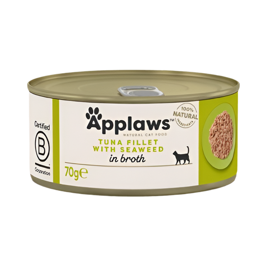 Lata Applaws Atún con Algas para gatos – alimento complementario 100% natural alto en proteína