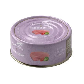 Lata Terra Felis Famousse Pavo 80g alimento húmedo human grade para gatos