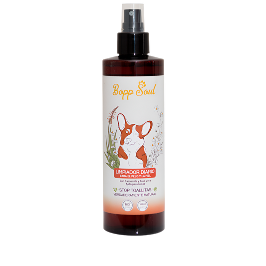 Limpiador diario natural Bopp Soul para perros y gatos con aloe vera y camomila
