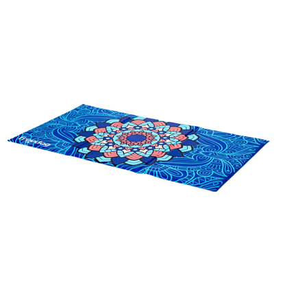 MANDALA-AZUL - Alfombra refrescante eco Freedog para perros y gatos, mantiene fresco hasta 4 °C
