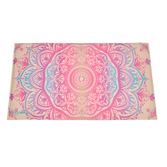 MANDALA-ROSA - Alfombra refrescante eco Freedog para perros y gatos, mantiene fresco hasta 4 °C