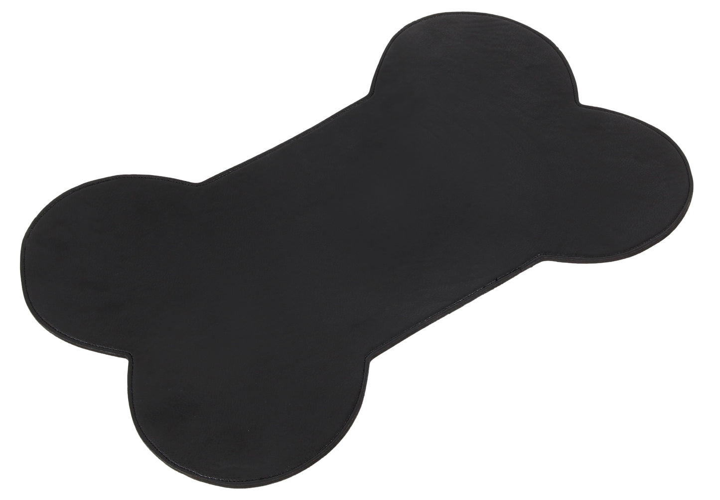 Mantel protector negro para comederos y bebederos de gatos y perros