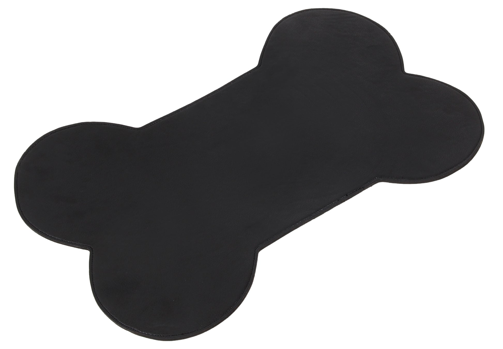 Mantel protector negro para comederos y bebederos de gatos y perros