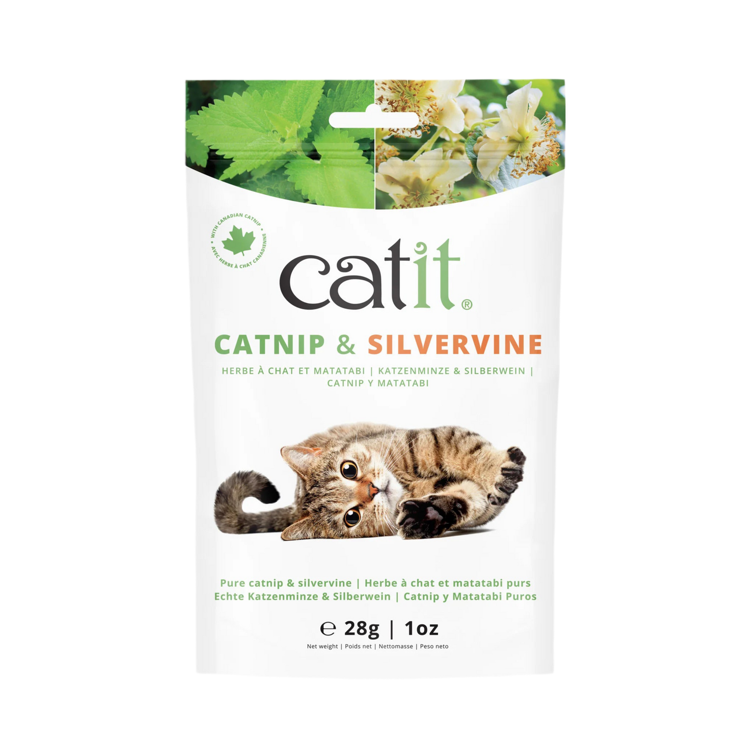 Mezcla de catnip y matatabi Catit para gatos estimulante natural