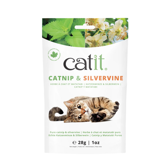 Mezcla de catnip y matatabi Catit para gatos estimulante natural