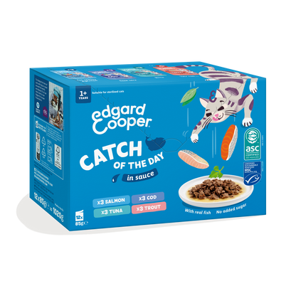 Multipack Edgar & Cooper Captura del Día en Salsa 8x85g para gatos