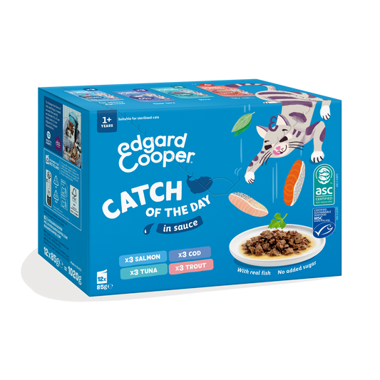 Multipack Edgar & Cooper Captura del Día en Salsa 8x85g para gatos