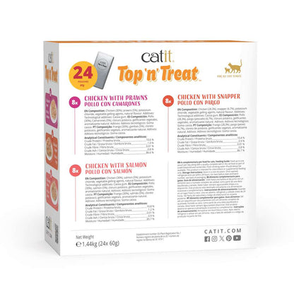 - Multipack topper Catit Top N Treat Pollo para gatos