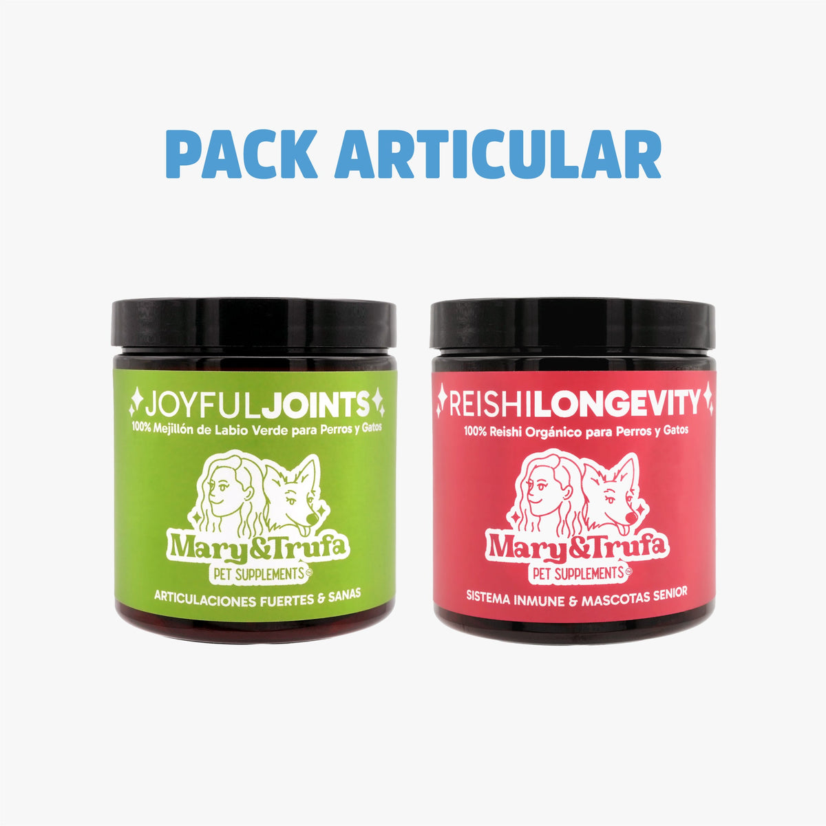 Nevanto | Pack articular – Reishi Longevity (75 g) + Joyful Joints