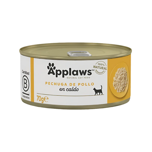 Pack 24 latas Applaws pollo para gatos – 70 g alimento natural