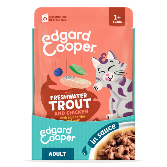 Pack ahorro 12 Edgard & Cooper Trucha y Pollo en Salsa