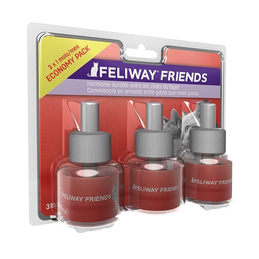 Pack ahorro 3 recambios Feliway Friends 48ml para convivencia entre gatos